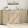 Příborníky 2 ks dub sonoma 79 x 38 x 80 cm kompozitní dřevo 3276618