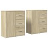 Příborníky 2 ks dub sonoma 60 x 31 x 70 cm kompozitní dřevo 3276555