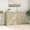 Příborníky 2 ks dub sonoma 60 x 31 x 70 cm kompozitní dřevo 3276555