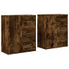Příborníky 2 ks kouřový dub 60 x 31 x 70 cm kompozitní dřevo 3276557