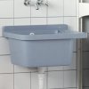 Umyvadlo pro montáž na stěnu šedé 50 x 35 x 24 cm pryskyřice 4002797