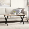 Nohy ke konferenčnímu stolu X rám 80 x 40 x 43 cm ocel 357900