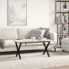 Nohy ke konferenčnímu stolu X rám 70 x 30 x 43 cm ocel 357898