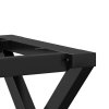 Nohy ke konferenčnímu stolu X rám 70 x 30 x 43 cm ocel 357898