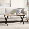 Nohy ke konferenčnímu stolu X rám 70 x 30 x 43 cm ocel 357898