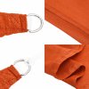 Stínicí plachta 160 g/m² lichoběžník oranžová 3/4 x 2 m HDPE 311708