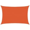 Plachta proti slunci 160 g/m² obdélník oranžová 5 x 6 m HDPE 311686