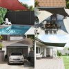 Plachta proti slunci 160 g/m² obdélník oranžová 5 x 6 m HDPE 311686