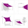 Plachta proti slunci 160 g/m² obdélník oranžová 5 x 6 m HDPE 311686