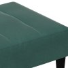 Podnožka tmavě zelená 77 x 55 x 31 cm samet 4007368