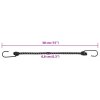 Gumicuky s reflexním proužkem a háčky 10 ks 38 cm 4008142