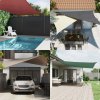 Stínicí plachta světle šedá 4 x 4 x 4 m 100% polyester oxford 4000918
