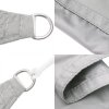 Stínicí plachta světle šedá 4 x 4 x 4 m 100% polyester oxford 4000918