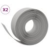 Travní lemy 2 ks šedé 10 m 20 cm polyethylen 3155452
