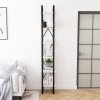 Vysoký regál bílý 40 x 30 x 210 cm masivní borové dřevo 806503