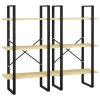 Úložný regál 60 x 30 x 210 cm masivní borové dřevo 806522