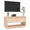 TV skříňka 74 x 34 x 40 cm masivní borové dřevo 813839