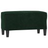 Lavice tmavě zelená 70x35x41 cm samet 349399