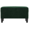 Lavice tmavě zelená 70x35x41 cm samet 349399