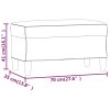 Lavice tmavě zelená 70x35x41 cm samet 349399