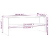 TV skříňka kouřový dub 100 x 40 x 40 cm kompozitní dřevo 815231