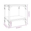 TV skříňka dub sonoma 40 x 33 x 41 cm kompozitní dřevo a ocel 819303