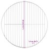 Grilovací rošt kulatý Ø 40 cm 304 nerezová ocel 4010553