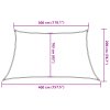 Stínicí plachta 160 g/m² lichoběžník světle šedá 3/4 x 2 m HDPE 4002070