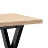 Konferenční stolek s X rámem 110x40x45,5 cm borovice a ocel 3282755
