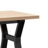 Konferenční stolek s Y rámem 100x50x45,5 cm borovice a ocel 3282776