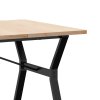Jídelní stůl s Y rámem 180 x 90 x 75,5 cm borové dřevo a ocel 3282788