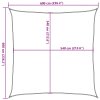 Plachta proti slunci 160 g/m² čtverec písková 6 x 6 m HDPE 4002026