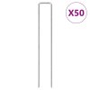 Zemní kolíky tvaru U 50 ks 20 x 3,5 cm pozinkovaná ocel 4009366