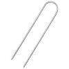 Zemní kolíky tvaru U 50 ks 15 x 3,5 cm pozinkovaná ocel 4009364