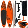 Nafukovací SUP paddleboard a příslušenství 305x76x15cm oranžový 92743