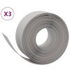 Travní lemy 3 ks šedé 10 m 20 cm polyethylen 3155453