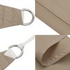 Stínící plachta oxfordská látka obdélníková 2 x 2,5 m taupe 135419