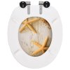 WC sedátko s funkcí pomalého sklápění MDF motiv mořské hvězdice 143929