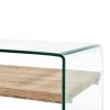 Konferenční stolek čirý 98 x 45 x 31 cm tvrzené sklo 284743