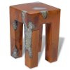 Stolička masivní teak a pryskyřice 243470
