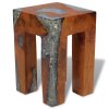 Stolička masivní teak a pryskyřice 243470