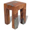 Stolička masivní teak a pryskyřice 243470
