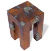 Stolička masivní teak a pryskyřice 243470