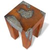 Stolička masivní teak a pryskyřice 243470
