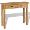Konzolový stolek masivní teak 90 x 30 x 80 cm 244481
