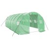 Skleník s ocelovým rámem zelený 18 m² 6 x 3 x 2 m 3188040