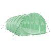 Skleník s ocelovým rámem zelený 18 m² 6 x 3 x 2 m 3188040
