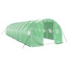 Skleník s ocelovým rámem zelený 30 m² 10 x 3 x 2 m 3188042