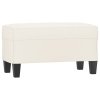 Lavice krémová 70x35x41 cm umělá kůže 349440