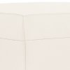Lavice krémová 70x35x41 cm umělá kůže 349440